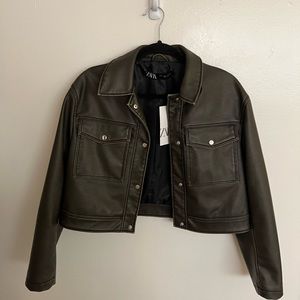 ZARA Faux leather jacket never worn